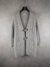 La Marey Cardigan Womens 2XL XXL Grey Knitted Jumper